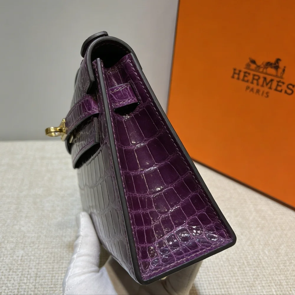 Hermès Kelly Pochette in Shiny Niloticus - Picture 2 of 6